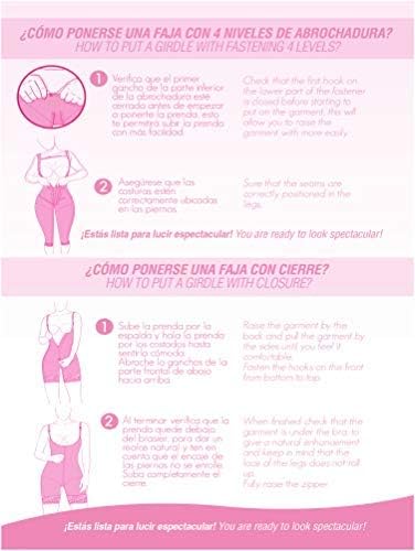 M&D Full Body Faja for Women | Fajas Colombianas Moldeadoras Post Surgery – Stage 2 Faja for Tummy Tuck, Lipo 360 & BBL