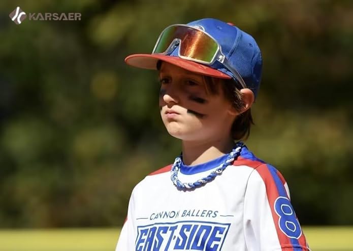 Karsaer Vision Sports Sunglasses Cycling Glasses Baseball Softball Sunglasses Unisex for Adult Youth Kids Boys Girls 8-16