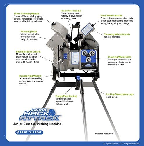 Junior Hack Attack Softball Pitching Machine by Sports Attack