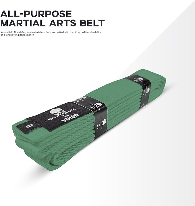 Karate Belt, All-Purpose Martial Arts Belt, Judo, Taekwondo Belt, Durable MMA Color Rank TKD Belt Size 0-6.