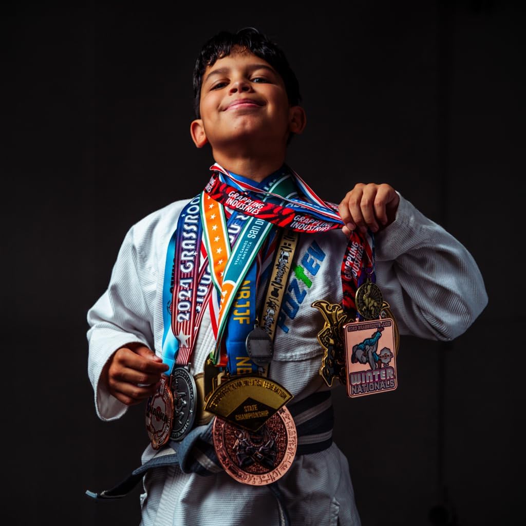 Kids Brazilian Jiu Jitsu Gi For Kids BJJ Gi Youth Grappling Kimonos Preshrunk Lightweight Martial Arts Uniform