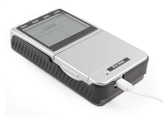 906A Premier 4 Channel Rechargeable - TENS EMS Combo Muscle Stimulator for Pain Relief and Muscle Strengthening