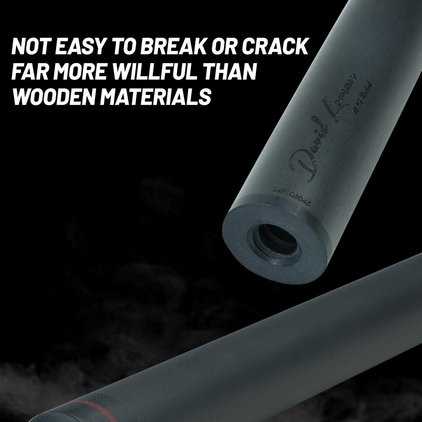 29.13" /Radial Wavy 3/8-10 3/8-11 3/8-14 Uni-Loc 5/16-18 Carbon Pool Cue Single Shaft, Low Deflection Technology, Ultra-Smooth, pro Taper, Easy to Control