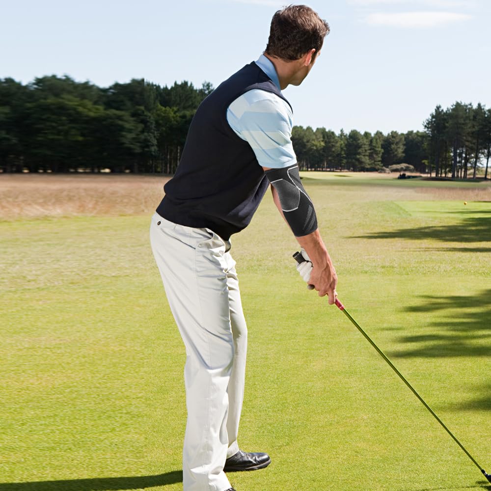 Arm Supports Sleeve(1 Pair),Tennis Elbow Braces for Tendonitis and Tennis Elbow,Arm Supports golfer elbow support relief for women & men