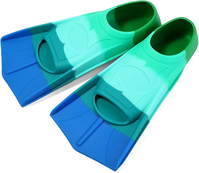 Kids Swim Fins,Short Kids Fins Youth Swimming Flippers for Lap Swimming Training for Children Girls Boys Beginners