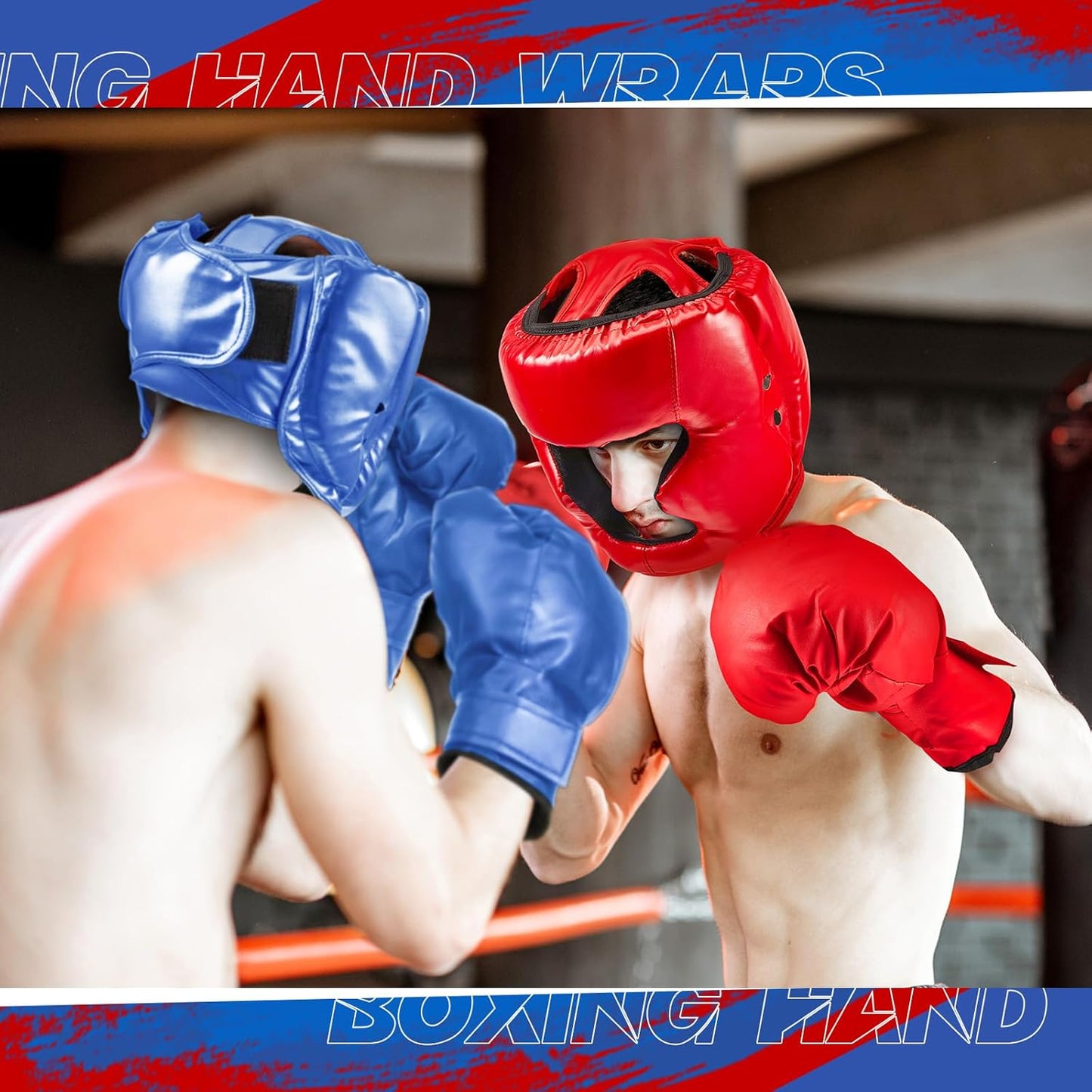 Kanayu 14 Pcs Boxing Set Including 2 Pair of 16 oz Boxing Gloves Headgear Helmet and Hand Wraps Mouth Guards Gifts for Adults Youth Beginners Training Equipment