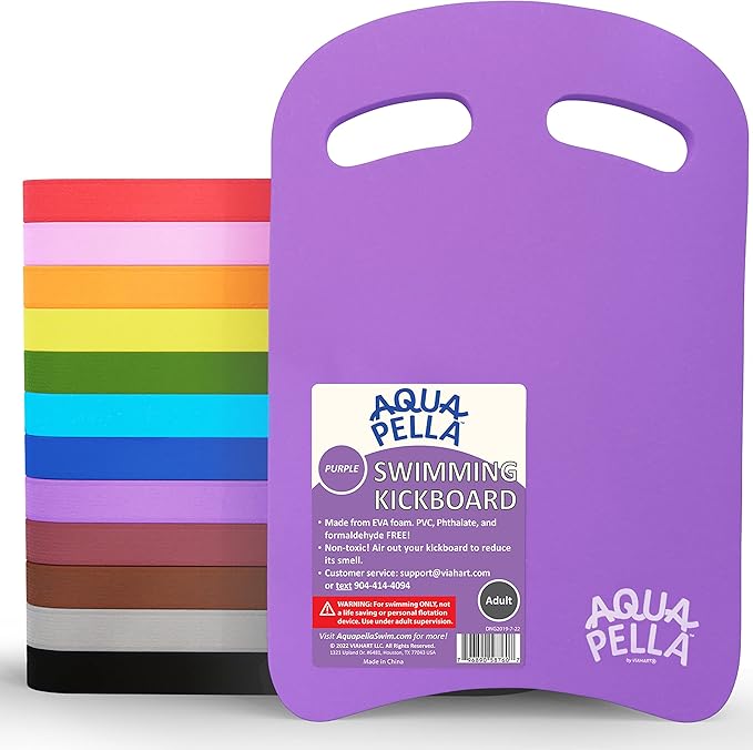 Aquapella Swimming Kickboard - One Size Fits All - A Great Training Aid for Children and Adults