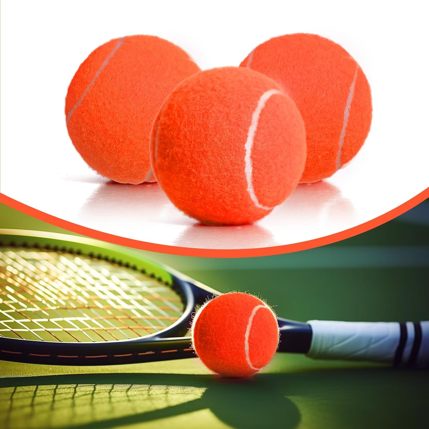 30 Pack Tennis Balls, Training Tennis Balls, Pet Dog Playing Balls, Practice Tennis Balls with Mesh Bag for Transport and Beginner Training