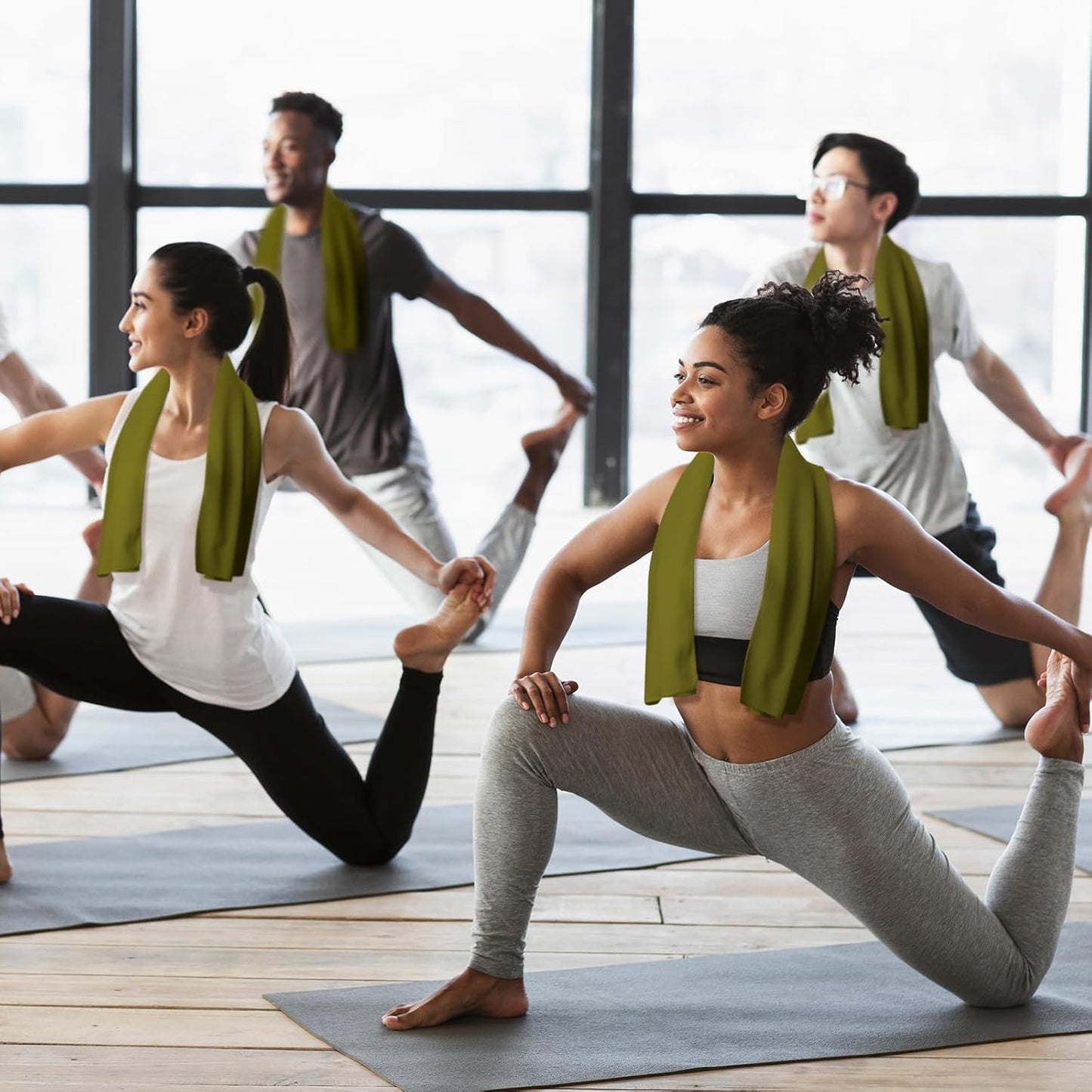 Honoson Cooling Towel Bulk - Neck & Face Cool Chilly Towels Microfiber Breathable Sport Sweat Rag for Gym, Yoga, Travel, Camping, Running, Outdoor