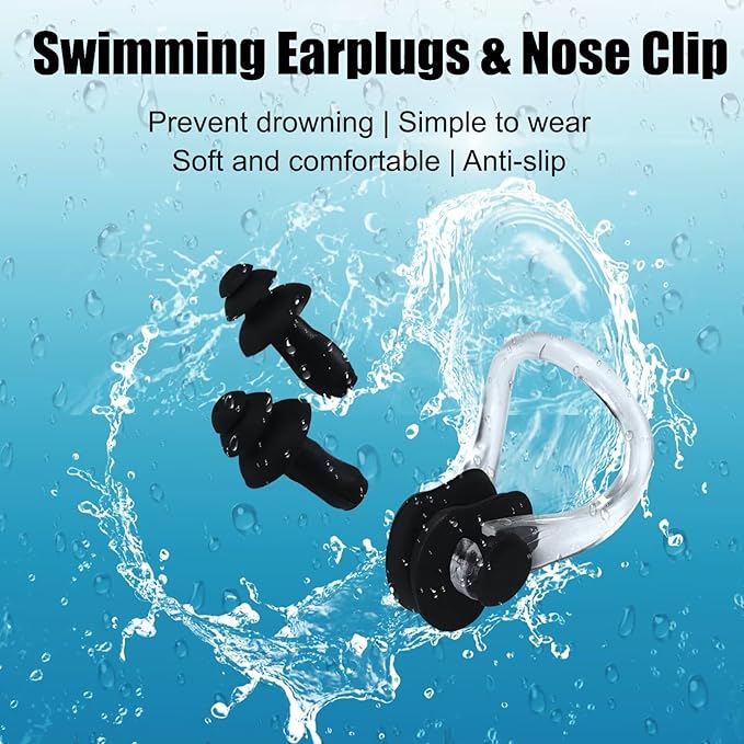 Alepo Extra Large Swim Cap for Women Men, Durable Silicone Swimming Hat with Ear Protection, Unisex Adults Bath Swimming Caps for Long Thick Curly Hair & Dreadlocks Braids Weaves Afro Hair