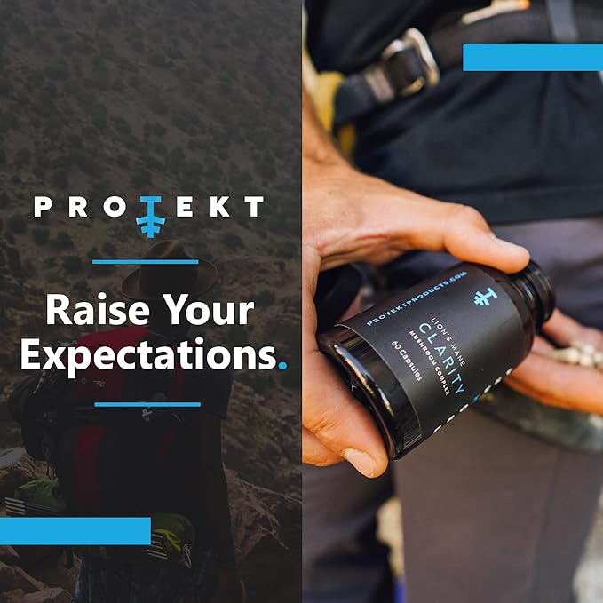 Lions Mane Supplement Capsules - Lion's Mane & Reishi Mushroom Capsules, Nootropics Brain Supplements for Memory and Focus, Mushroom Supplement, Brain Energy Supplements - 60 Count