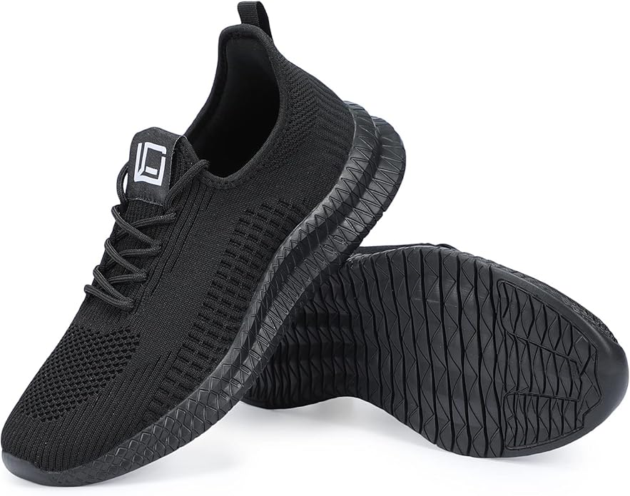 LCGJR Men's Running Shoes Ultra Lightweight Breathable Comfortable Walking Shoes Casual Fashion Sneakers Mesh Workout Shoes