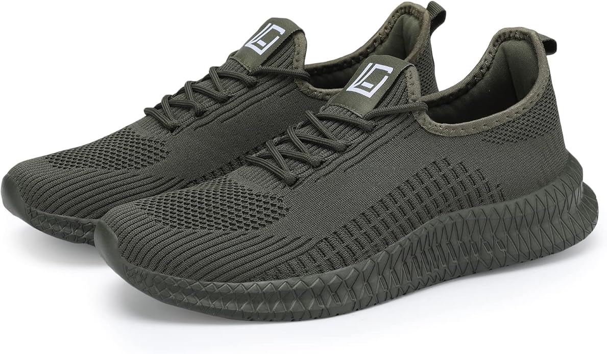 LCGJR Men's Running Shoes Ultra Lightweight Breathable Comfortable Walking Shoes Casual Fashion Sneakers Mesh Workout Shoes