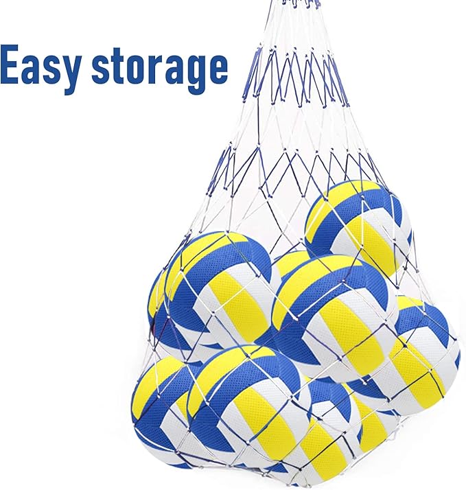 6 Pack Official Size 5 Volleyball Balls Volley Ball of Synthetic Leather,Includes Ball Pump and Net Bag,Competition Volleyball for Indoor Outdoor…