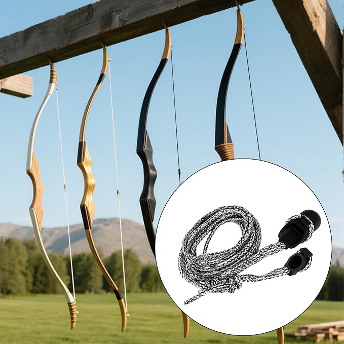 Archery Recurve Bow Stringer Tool, Heavy-Duty Nylon Safety Stringing Accessories for Recurve, Traditional, and Long Bows