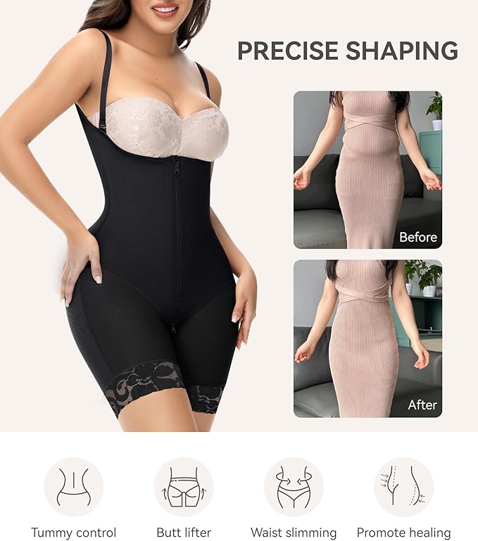 M MYODRESS fajas colombianas moldeadoras shapewear tummy control body shaper stage 2 compression garment