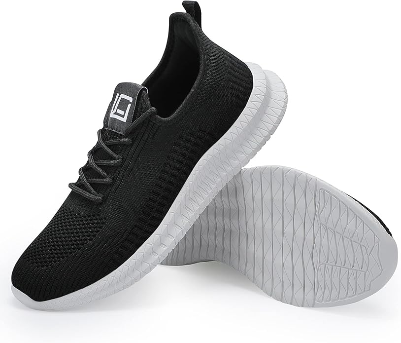 LCGJR Men's Running Shoes Ultra Lightweight Breathable Comfortable Walking Shoes Casual Fashion Sneakers Mesh Workout Shoes