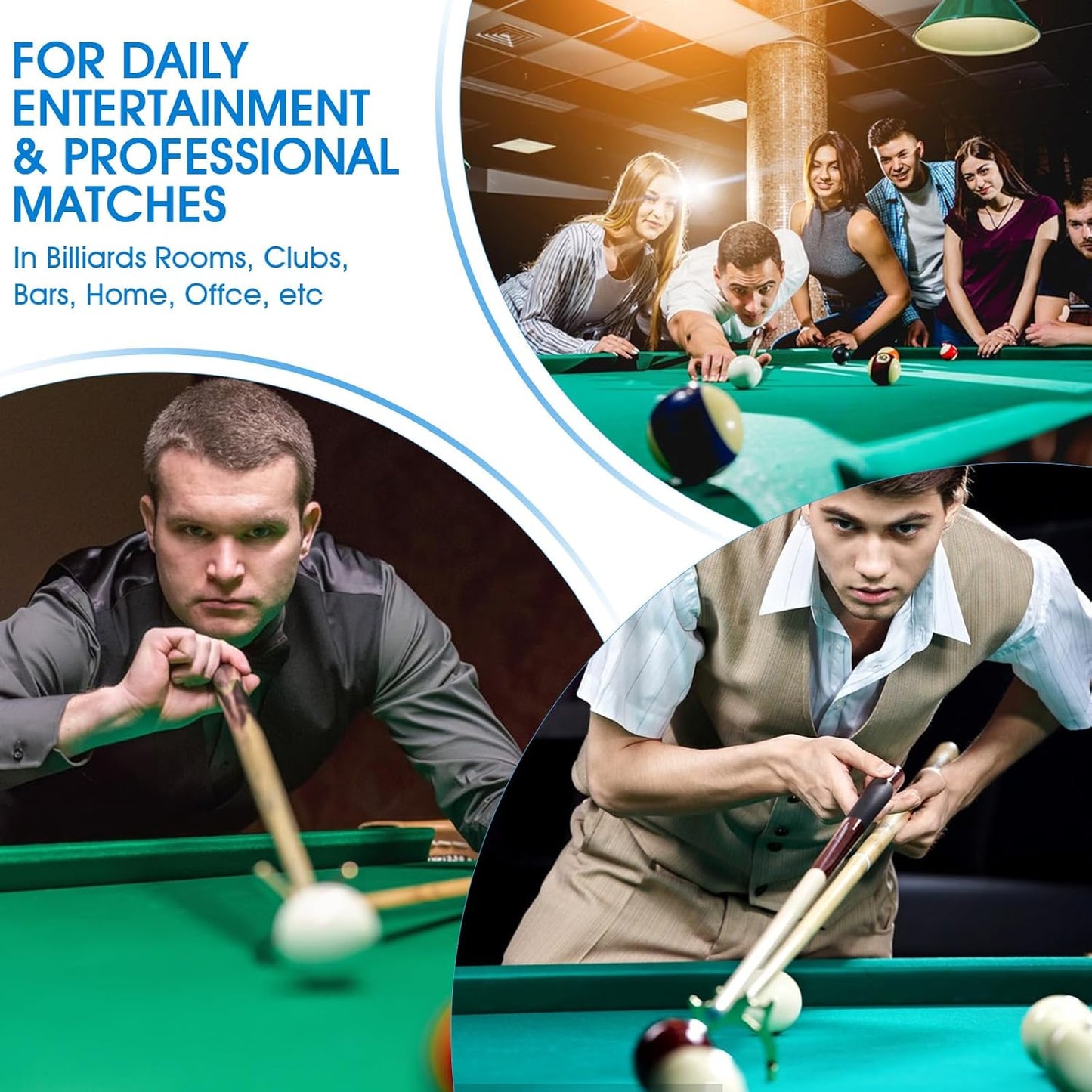 72 Pcs Pool Chalk Set, Blue Pool Cue Chalk for Billiard Pool Table Accessories, Ideal for Home, Bar, and Tournament Use