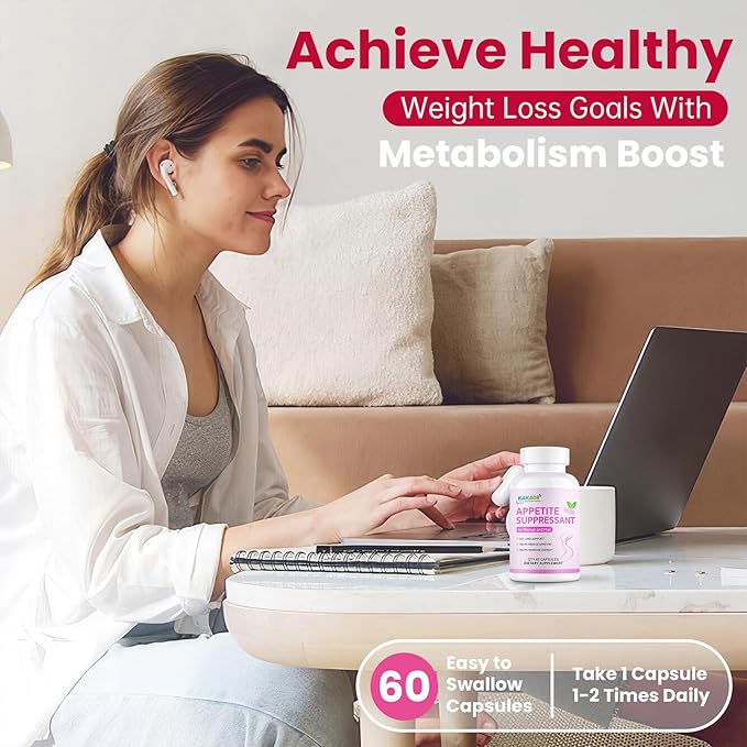 Appetite Suppressant Weight Loss Pills for Women - New Belly Fat Burner for Women | Metabolism Booster, Carb Blocker, Burn Fat 24/7 | Extra Strength Weight Loss Diet Pills - 60 Capsules