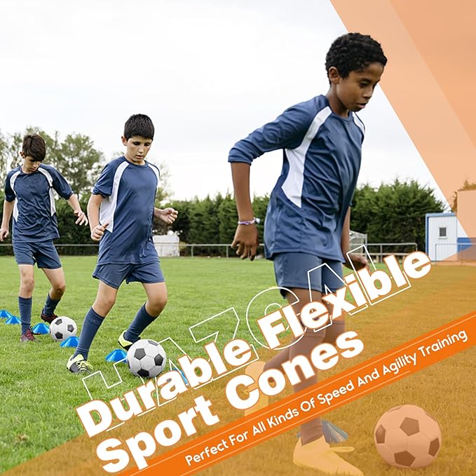 Kids Soccer Goal for Backyard, 6x4 9x5 FT Portable Soccer Nets Pop Up with Ball, Agility Ladder, Cones, Target & Carry Bag for Toddler Youth Outdoor Indoor Training Practice Sports Games Play