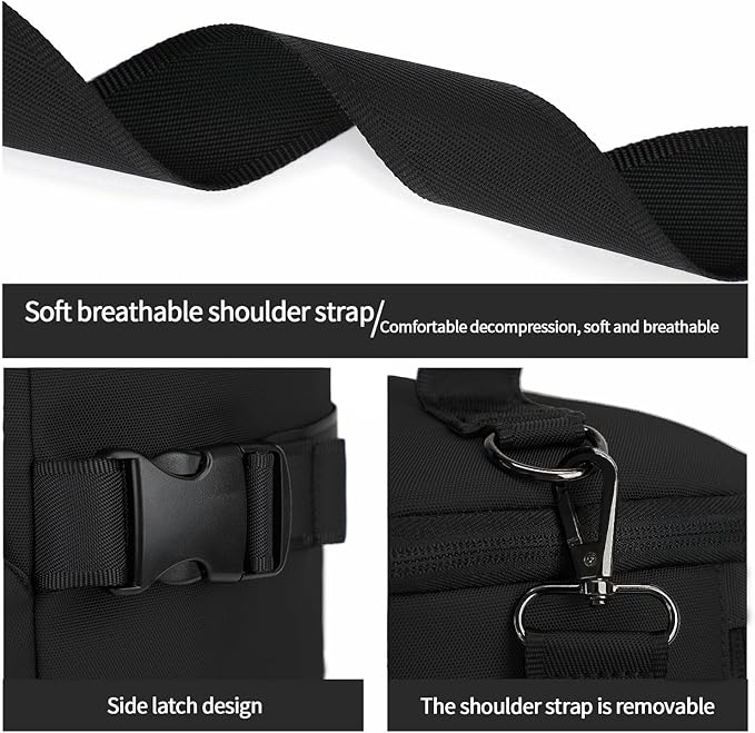 Kalesi Gym Duffle Bag Backpack 4-Way Waterproof with Shoes Compartment for travel Sport Hiking laptop