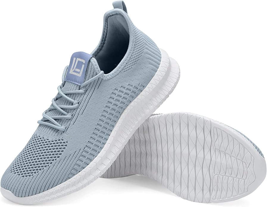LCGJR Men's Running Shoes Ultra Lightweight Breathable Comfortable Walking Shoes Casual Fashion Sneakers Mesh Workout Shoes