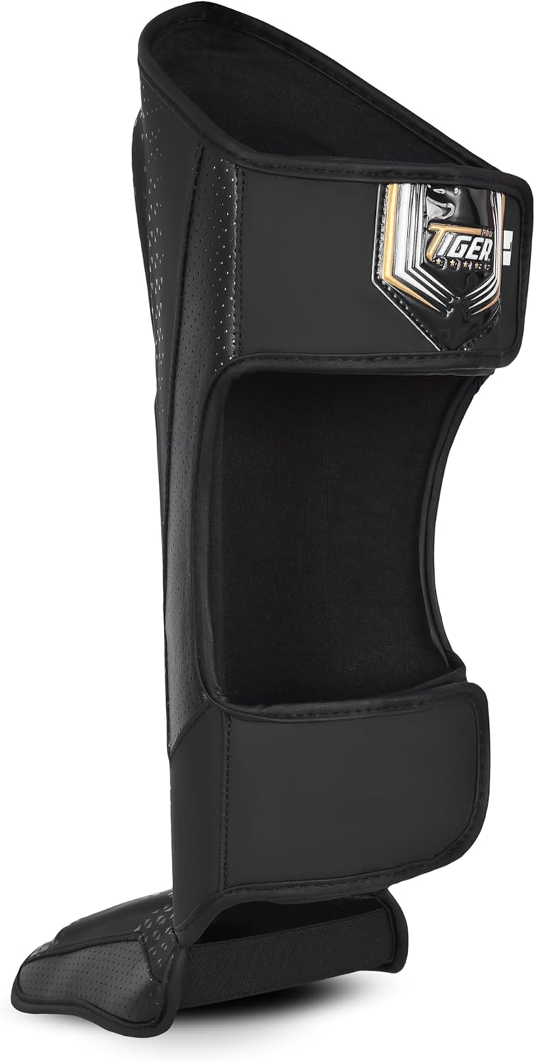 Shin Guards MMA, Muay Thai, Kickboxing, Leg Instep Protection Pads, Kicking, Sparring, Training Gear, Karate, Boxing, Taekwondo - Unisex - Black and White Colors