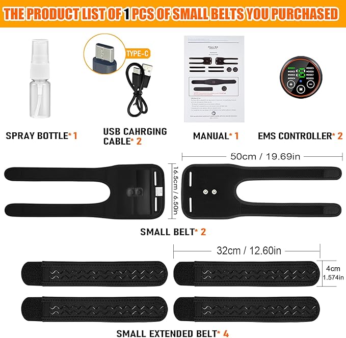 ABS Stimulator Muscle Toner Flex Fitness Belt for Arm Foot and Waist FDA Cleared AB Machine Abdominal Toning Ems (Green, One Size)