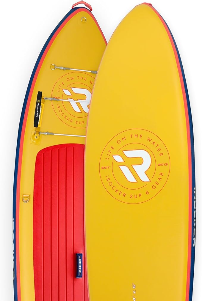 iROCKER Cruiser 7.0 Inflatable Stand Up Paddle Board Premium SUP and Accessories - Beginner Friendly - Extra Wide Base - Tandem Capable