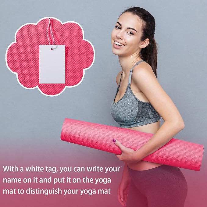 10 Pack Yoga Mats Bulk, 68'' x 24'' x 4mm Thick Yoga Mats for Kids and Adult Gym Mats Bundle Latex Free Exercise Mats with Non Slip Texture for Outdoor Yoga, Pilates or Workout
