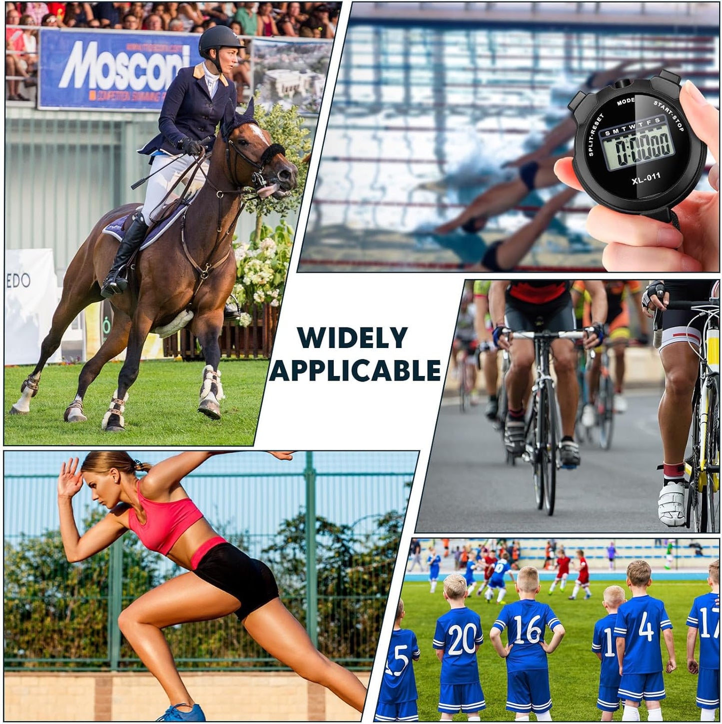 Kanayu 28 Pcs Multi Function Digital Stopwatch Timer Bulk Sports Stopwatch with Lanyard Date Time Alarm Timer for Coach Swimming Running Sports Train