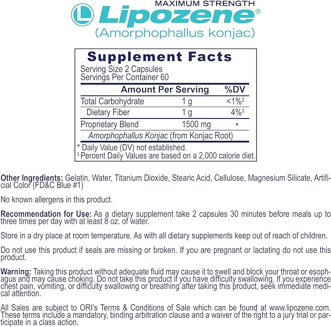 Lipozene Weight Loss Combo of one Mega Bottle 120 Count and one Bottle of MetaboUP Thermogenic Supplement 60 Count in Total - Boost Metabolism, Increase Energy, and Control Your Appetite