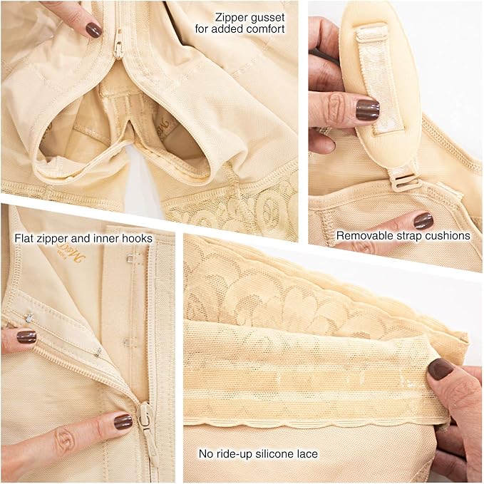 M&D Fajas Colombianas Postparto Reductoras y Moldeadoras Strapless Colombian Postpartum Girdles Butt Lift for Women