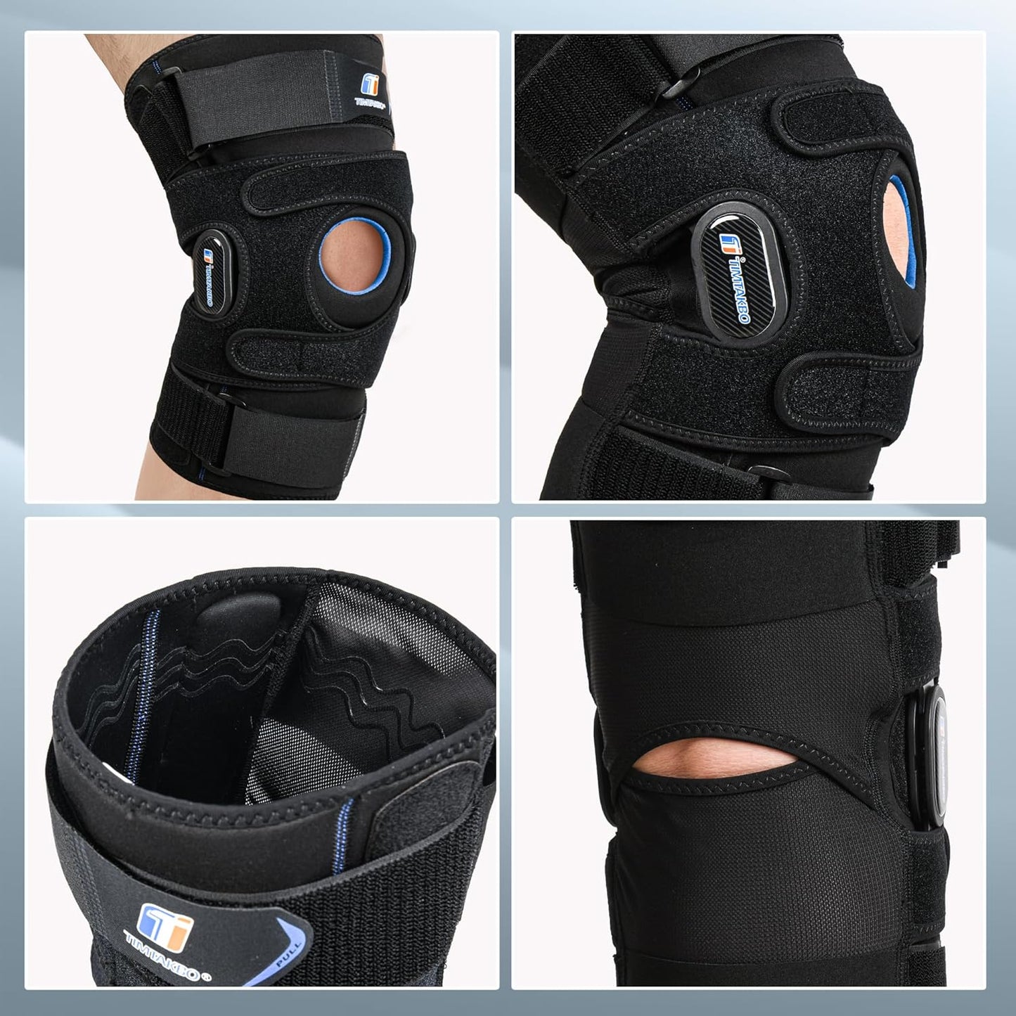 Knee Brace for Men & Women, Hinged Knee Support with Side Stabilizers and GEL Patella, X-Straps Fixing, Medical Knee Braces for Knee Pain, Meniscus Tear, ACL, PCL, MCL, Arthritis, Right Left Leg Brace