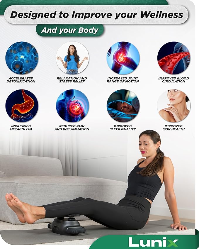 Lunix LX26 2-Head Professional Deep Tissue Massage Gun, Chiropractic Massager, Body Sport Vibrating Back Massager Machine for Pain Relief