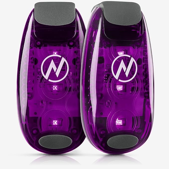 LED Safety Light (2 Pack) - Clip On Strobe/Running Lights for Runners, Dog, Bike, Walking, Boat, Kayak, Stroller and More - High Visibility Accessories for Your Reflective Gear, Bicycle