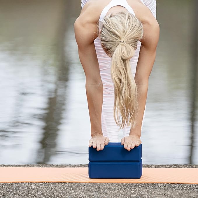 3" Yoga Block, 10 Pack Bulk EVA Foam Yoga Blocks, Firm and Supportive Yoga Brick, Balance Foam for Stretching, Pilates, and Workout, 3" x 6" x 9"