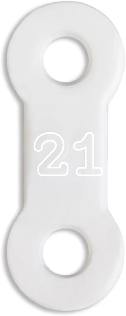 25 Pack: Replacement Straps for EMA Anti-Snoring Appliance, EMA Replacement Elastic Strap, Snore Guard Bands, Compatible with Myerson EMA Snore Appliance (White (Soft), 21mm)