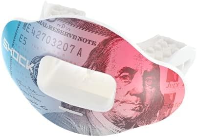 Shock Doctor Lip Guard, Adult and Youth Mouth Guard Football with Strap, Breathable Wide Opening Football Mouthpiece for Youth and Adults OSFA, Shock Doctor Mouth Guards, Max Airflow