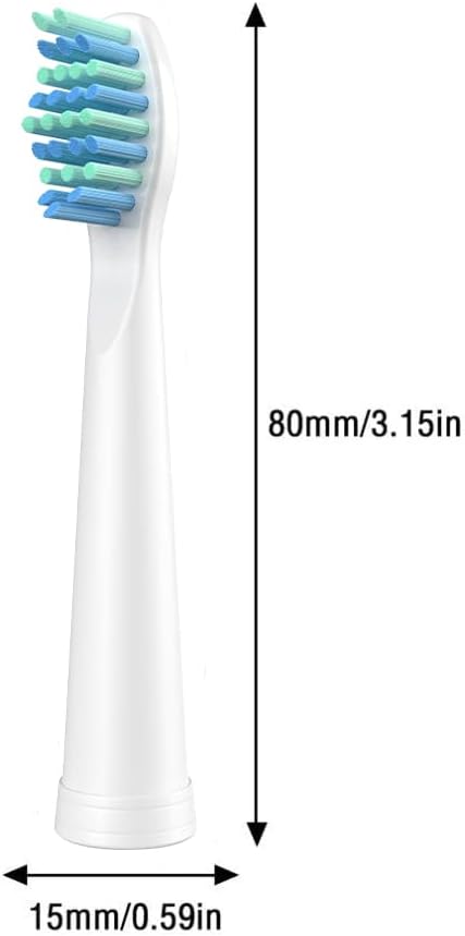 10 Pack Electric Toothbrush Replacement Heads Compatible with Sonic-FX and Fit SnapWhite for Adults and Kids, Soft Charcoal/Nylon Bristles, 5 Black+5 White