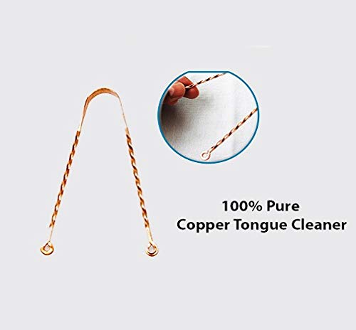 Wonder Care – Copper Tongue Cleaner Couples Pack | Copper Zig zag + Twister Cleaner | Tongue Cleaner Scraper for Adult | Ayurvedic Combo Pack Tongue Cleaner Scraper