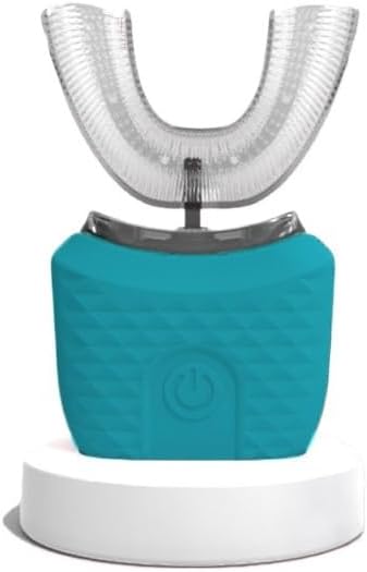 Scandinavian Smiles Brush 360° U-Shape Electric Toothbrush for Adults, IPX7 Waterproof,Oral Cleaning,Hands-Free Auto-Cleaning (Green)