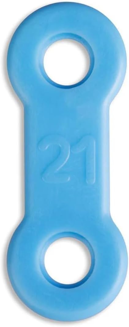 25 Pack: Replacement Straps for EMA Anti-Snoring Appliance, EMA Replacement Elastic Strap, Snore Guard Bands, Compatible with Myerson EMA Snore Appliance (Blue (Firm), 21mm)