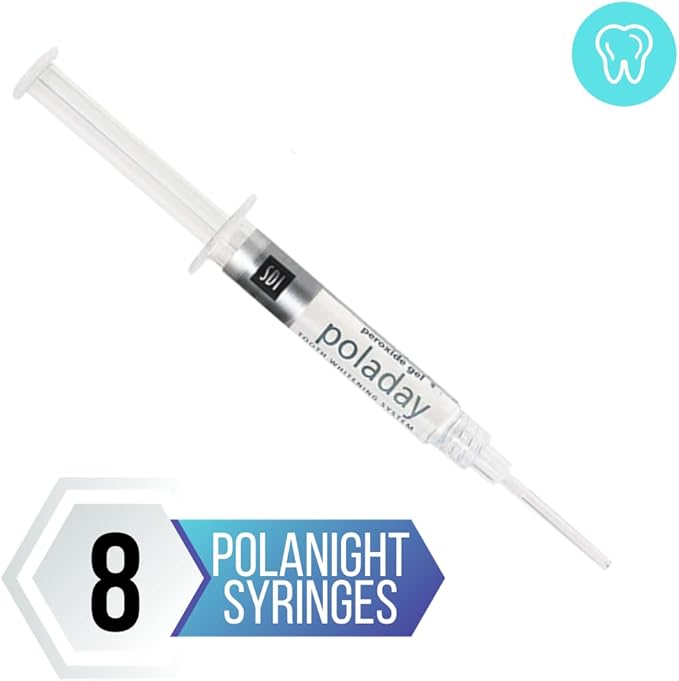 Polanight 22% 8 Syringe Pack, Polanight Whitening Gel (8 Whitening Syringes Total)