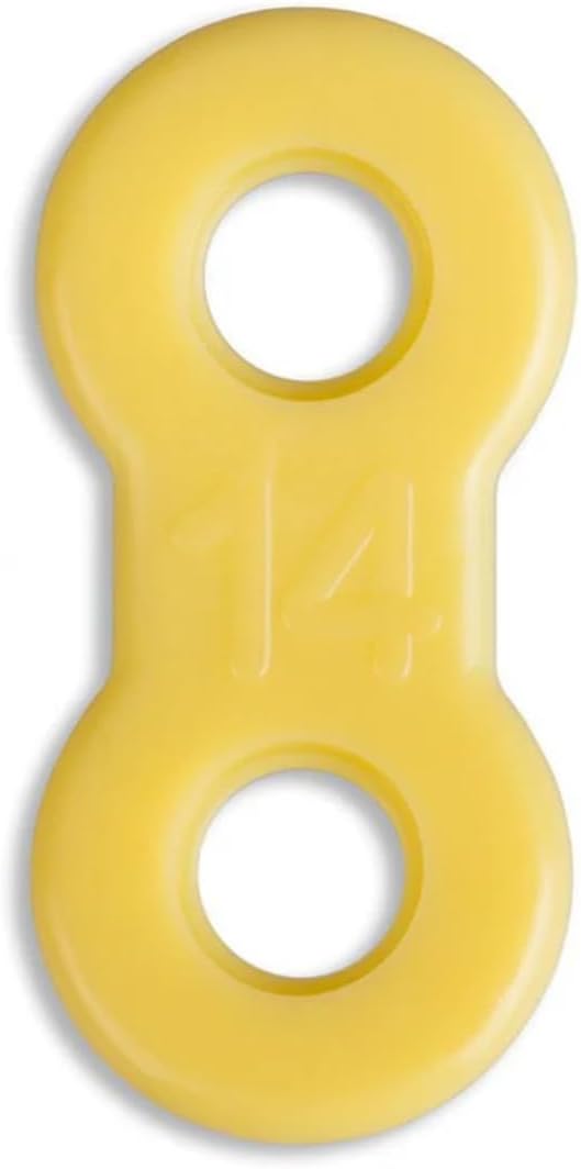 25 Pack: Replacement Straps for EMA Anti-Snoring Appliance, EMA Replacement Elastic Strap, Snore Guard Bands, Compatible with Myerson EMA Snore Appliance (Yellow (Medium), 14mm)