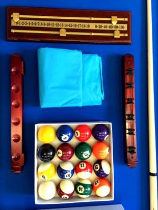 8 Foot Pool Table Billiard Table Blue Felt – Vintage Blue
