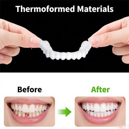 ‌2 Pairs Adjustable Temporary for Men & Women, Natural Comfortable Design to Restore Confident Smile (5)