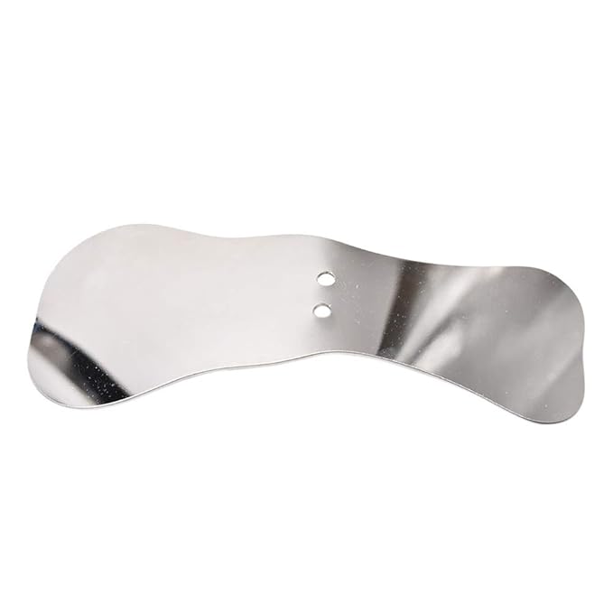 Angzhili 1 piece Dental Photography Mirrors Dental Orthodontic Mirror Stainless Steel Single Sided Photographic Occlusal Mirror,Bendable Dental Oral Mirror Intra-Oral Reflector(D type)