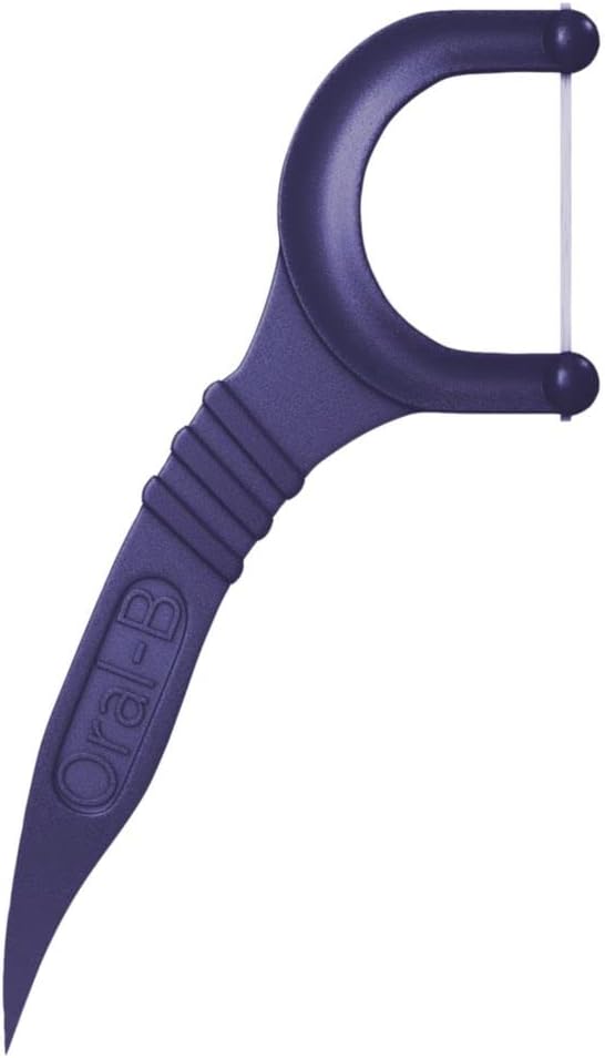 Oral-B Glide Peppermint Dental Floss Picks with Arctic Peppermint Oil Flavor, 75 Count, Pack of 3