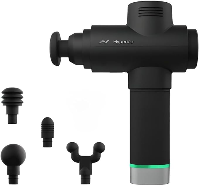 Hyperice Hypervolt 2 Pro - Featuring Quiet Glide Technology - Handheld Percussion Massage Gun - 5 Speeds, 5 Interchangeable Heads - Helps Relieve Sore Muscles and Stiffness FSA-HSA